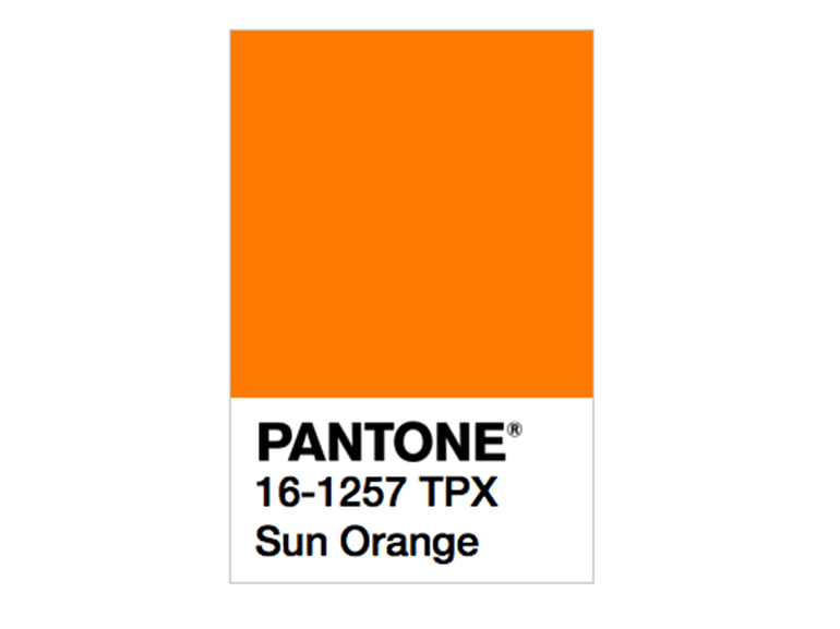 pantone sun orange