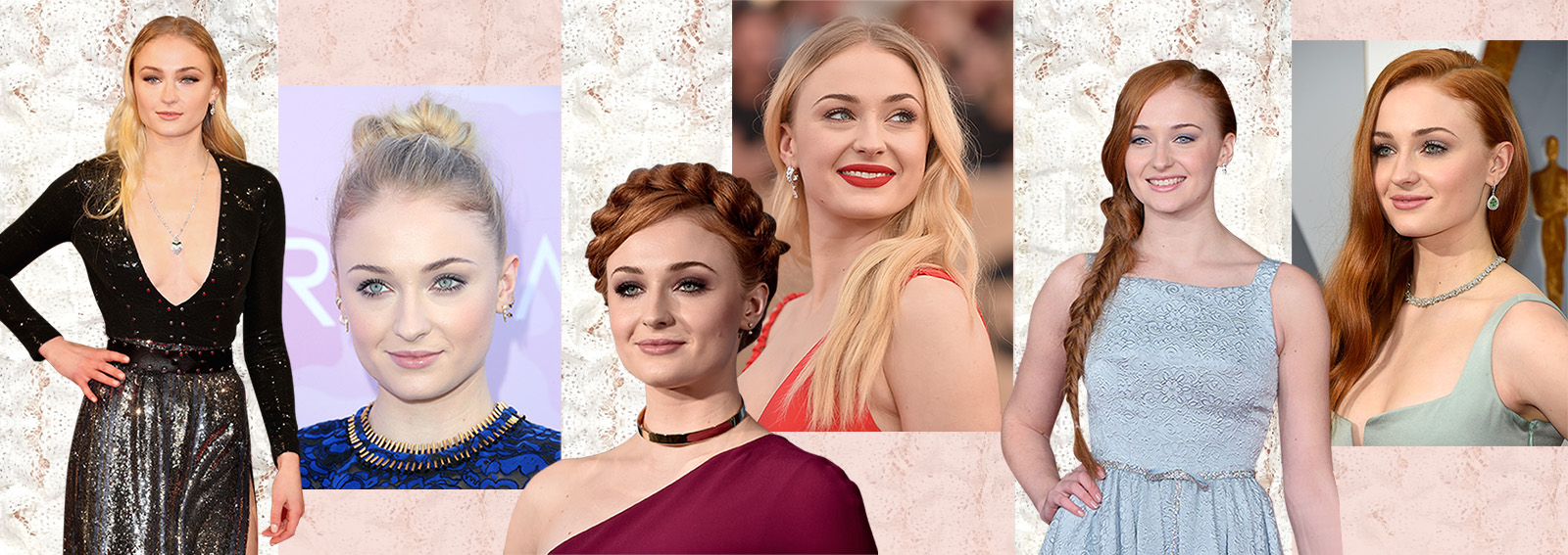 sophie turner capelli make up collage_desktop