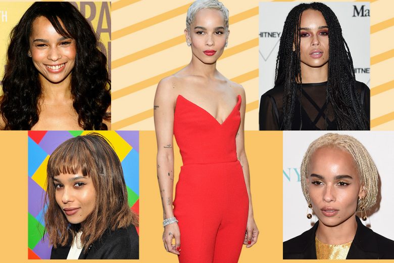 Zoe Kravitz: evoluzione beauty look capelli e make up