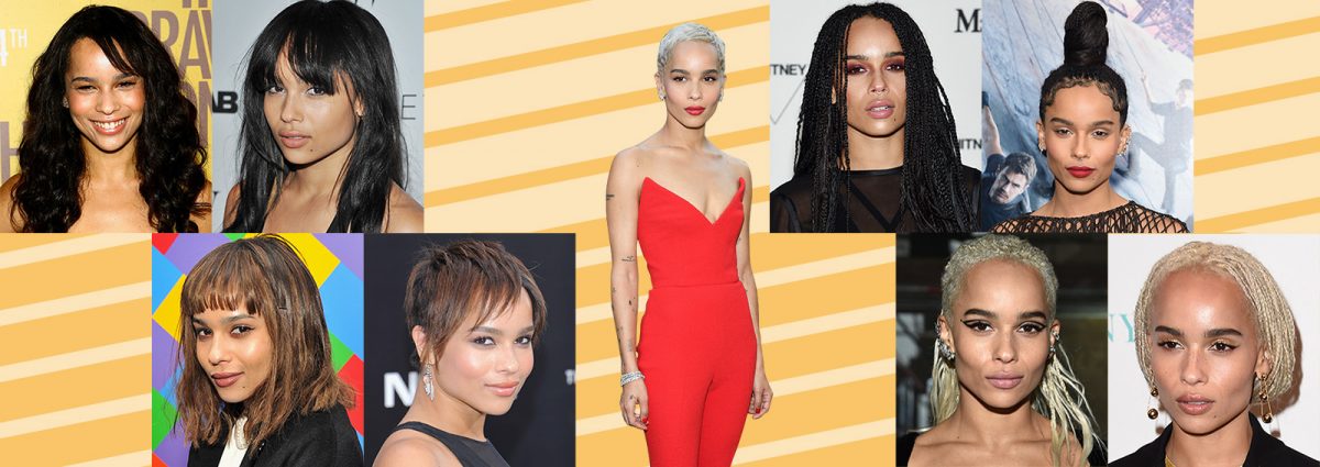 zoe kravitz evoluzione beauty look make up capelli collage_desktop