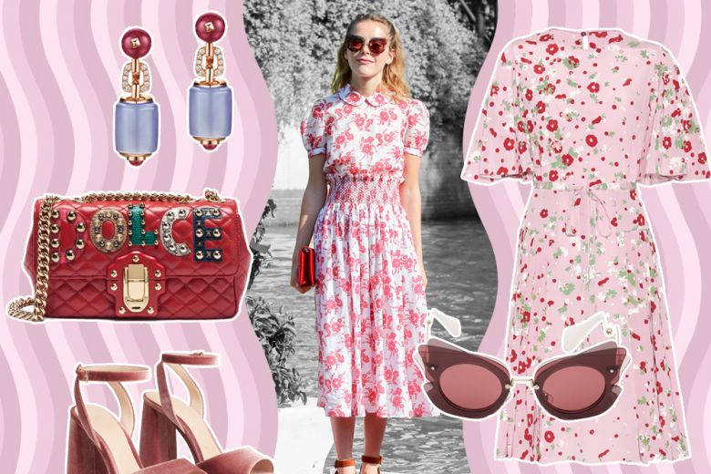 Look romantico e rétro come Kiernan Shipka in Miu Miu