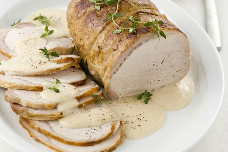 Lonza arrosto alla panna