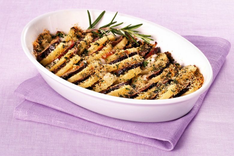 Parmigiana di funghi e patate
