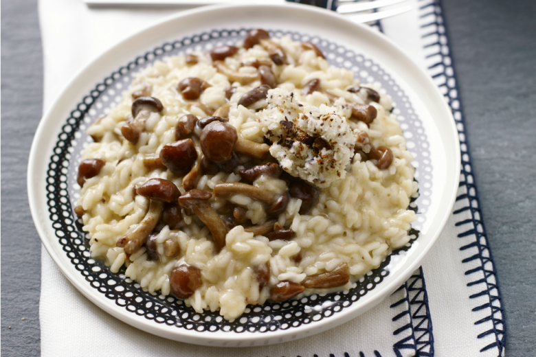 Risotto ai funghi chiodini