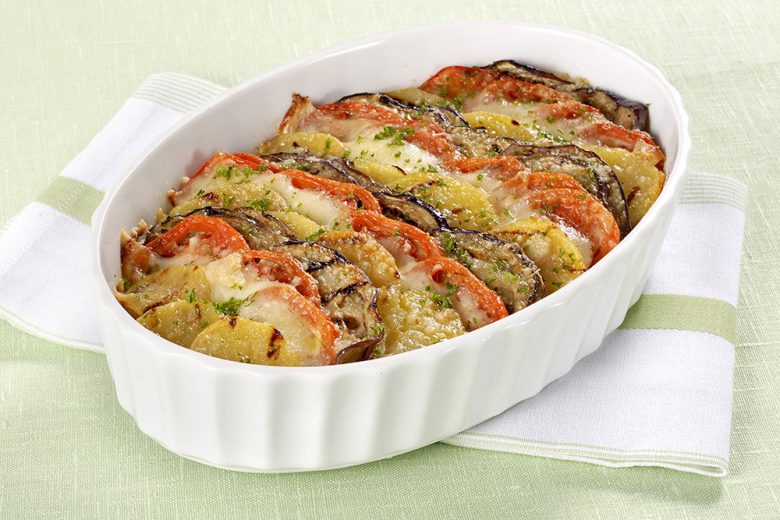 Teglia di patate e melanzane al forno