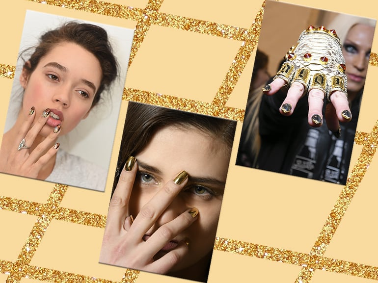 Nail art oro: le più belle da copiare ora