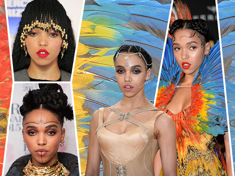 fka twigs beauty look trucco capelli collage_mobile