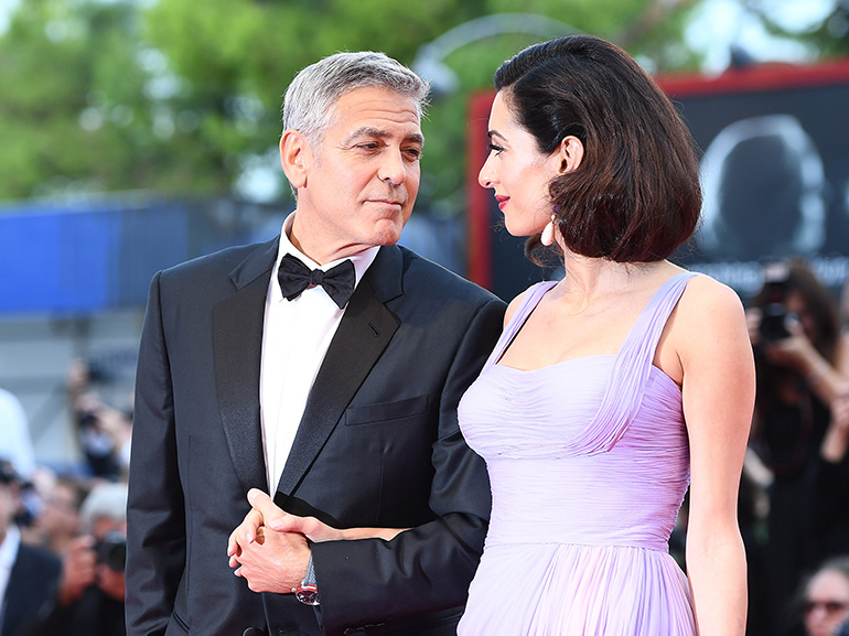george clooney amal sguardi