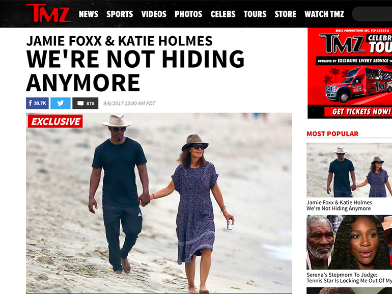 katie holmes jamie foxx insieme