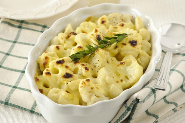 Cavolfiore gratinato con besciamella