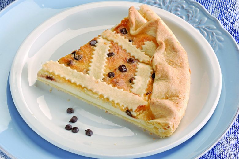 Crostata di ricotta e gocce di cioccolato