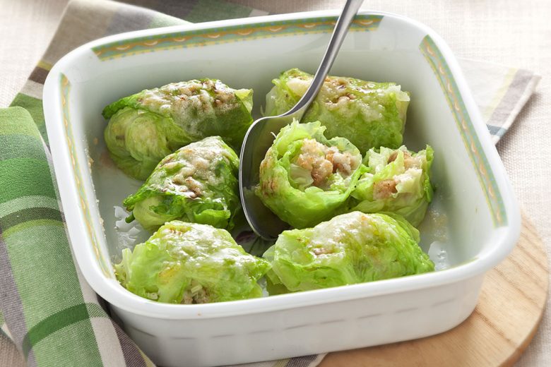 Involtini di verza al forno