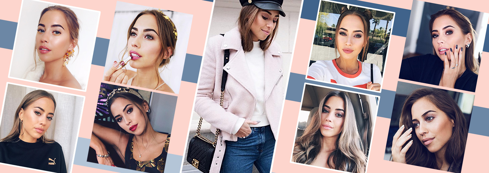 Kenza Zouiten beauty look trucco capelli collage_desktop