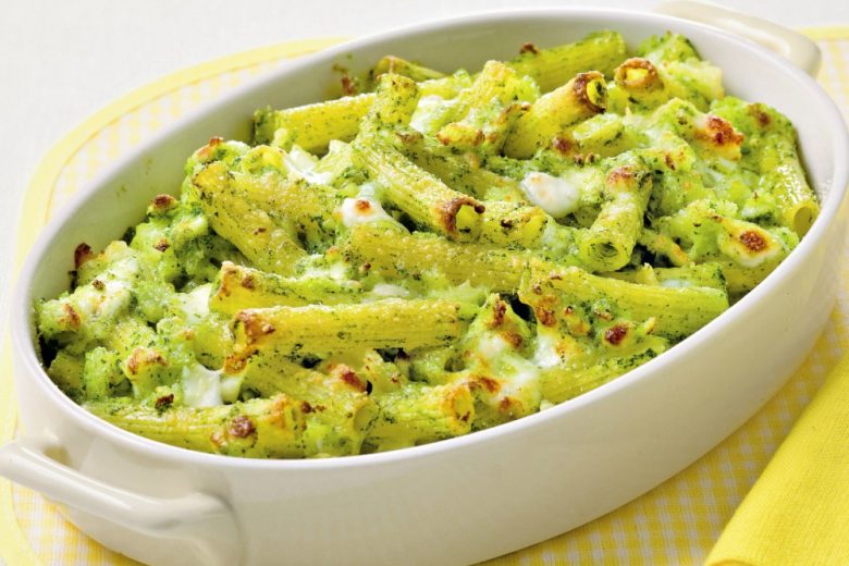 Pasta al forno vegetariana alla rucola