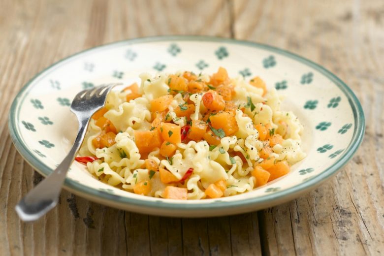Pasta con la zucca