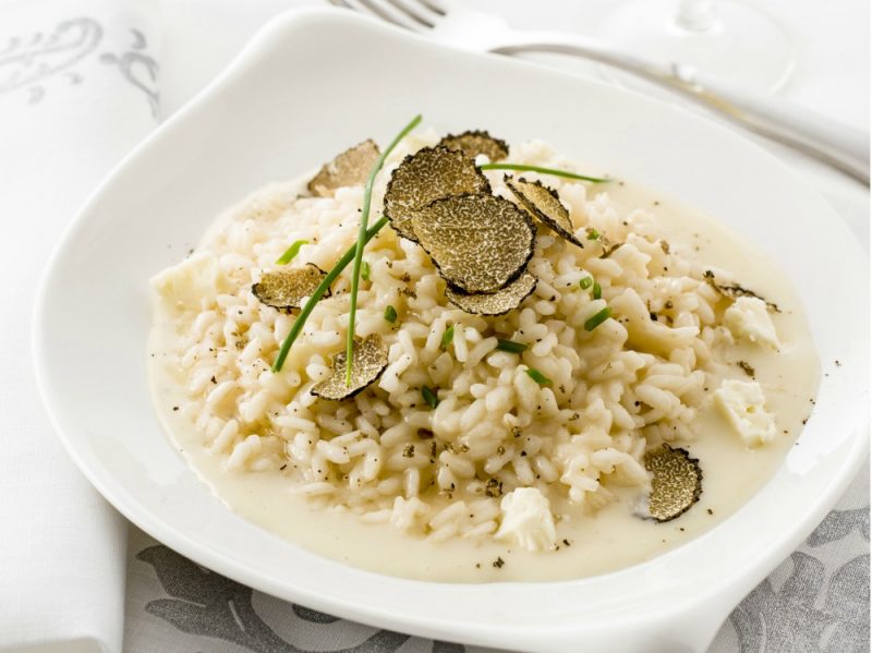 Risotto allo spumante con tartufo Grazia