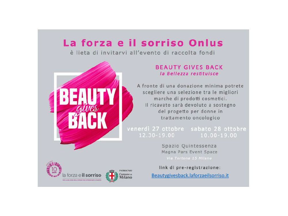 beauty gives back