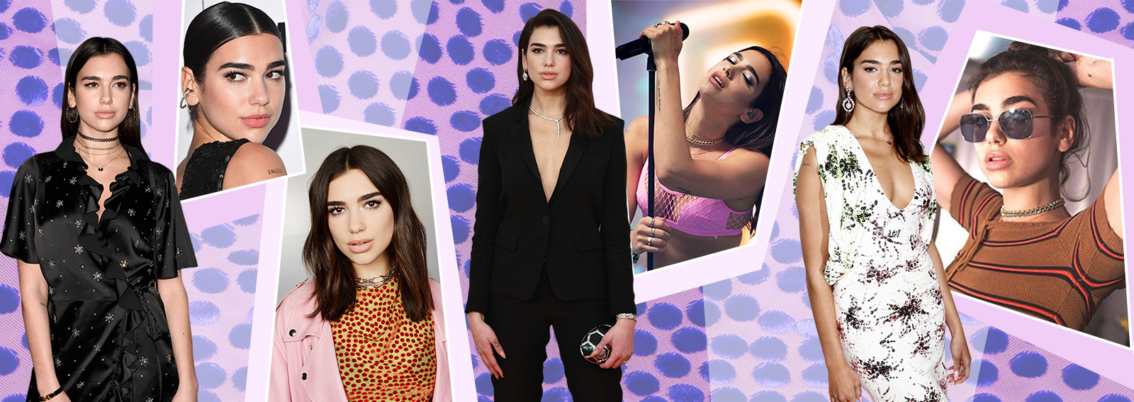 dua lipa beauty look trucco capelli cantante collage_desktop