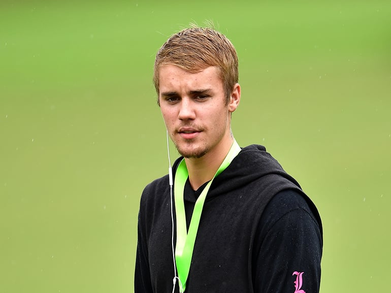 justin bieber golf