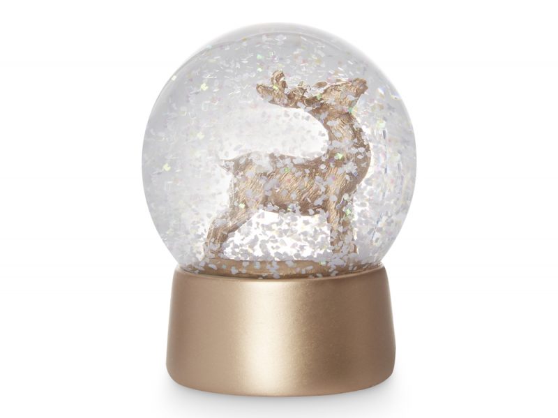 kimball-1402801-deer snow globe gold, grade ROI H FRIT J IB D USA J, wk 01, €3 $3.50