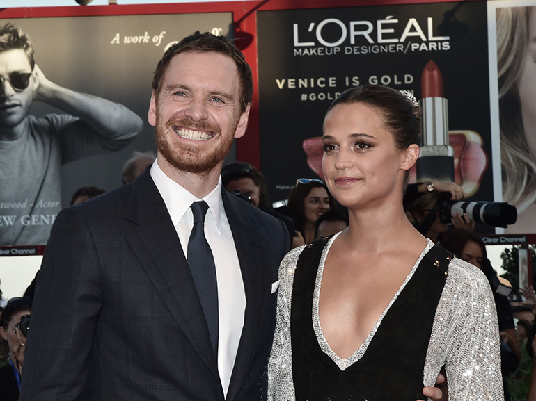 michael fassbender alicia vikander red carpet