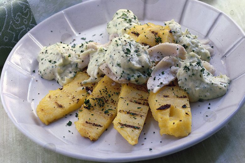 Baccalà mantecato con polenta
