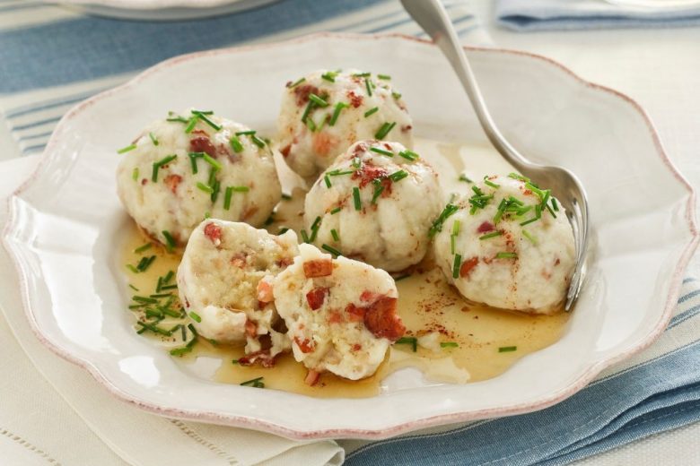 Canederli allo speck con funghi