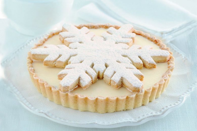 Crostata di Natale con marron glacé