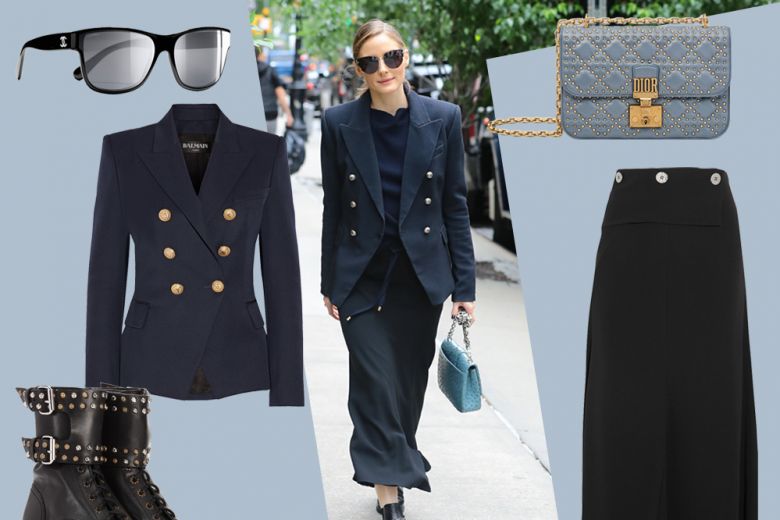 In “blu e nero” come Olivia Palermo: get the look!