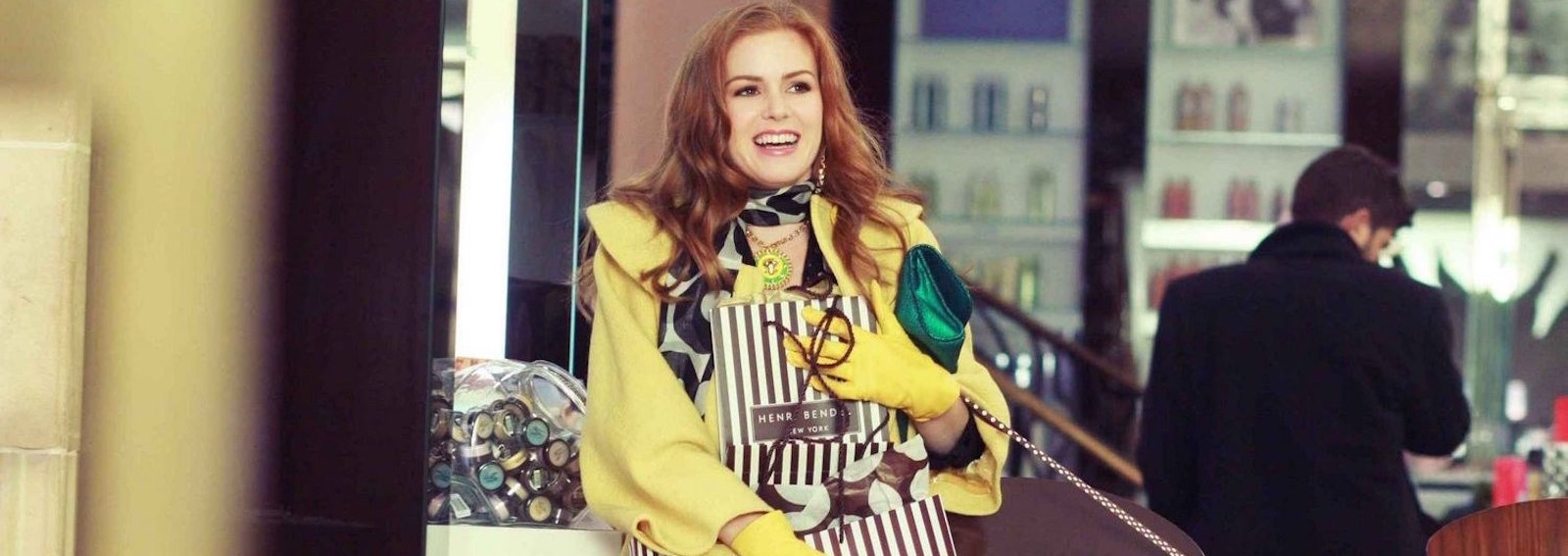 Isla Fisher shopping