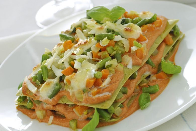 Lasagne vegetariane senza besciamella