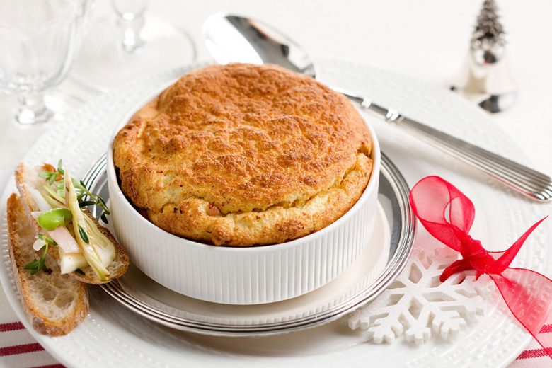 Soufflé al prosciutto di Praga