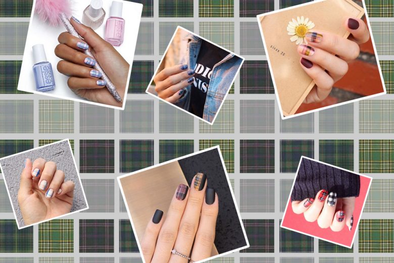 Tartan nail art: il check scozzese che fa tendenza
