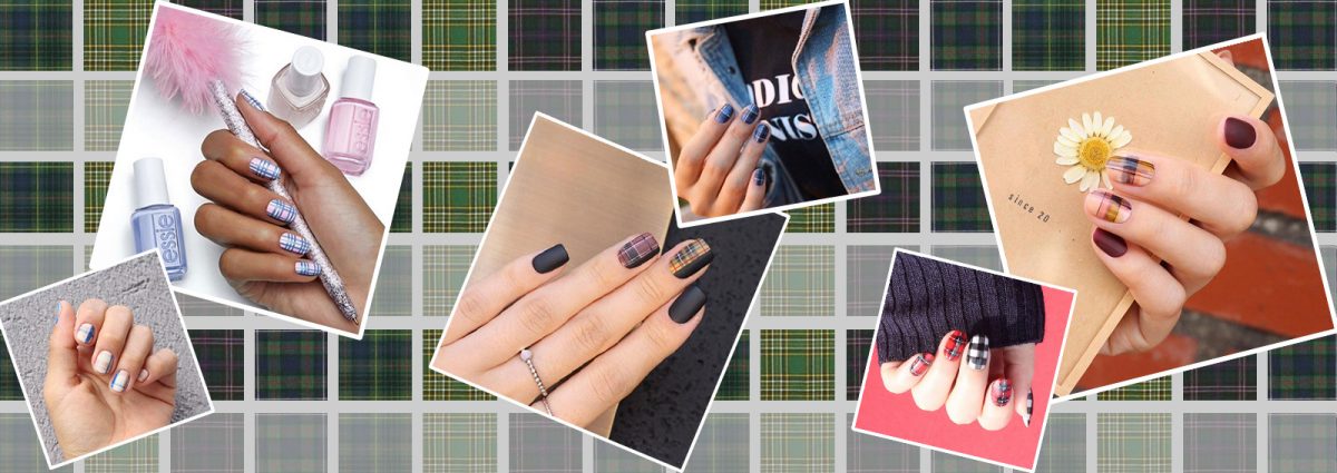 Tartan nail art: il check scozzese che fa tendenza