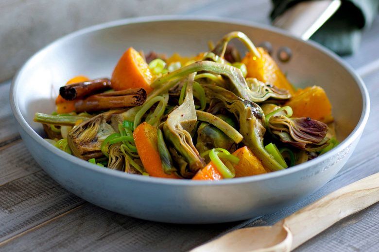 Carciofi light con agrumi e spezie