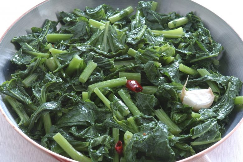 Cime di rapa piccanti in padella