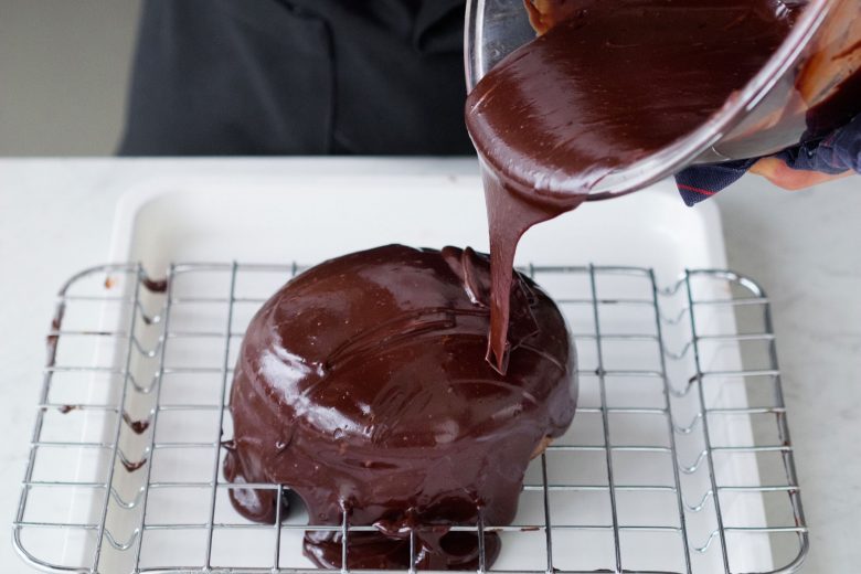 Glassa al cioccolato fondente