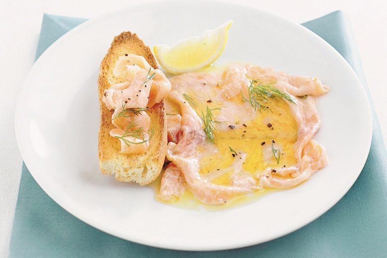 Salmone marinato al limone
