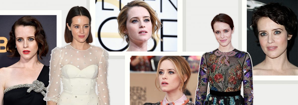 Claire Foy beauty look: trucco e capelli dell'attrice di The Crown