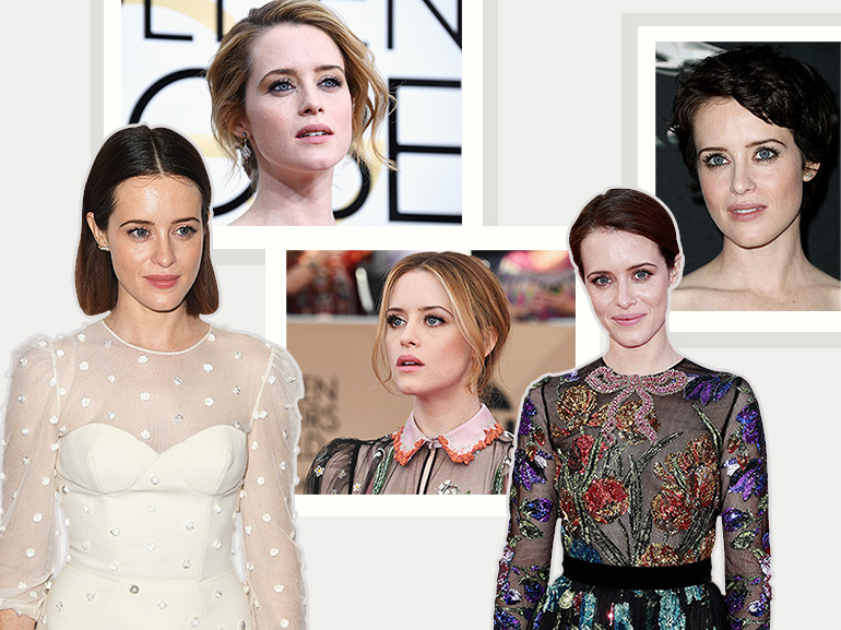 Claire Foy beauty look: trucco e capelli dell'attrice di The Crown