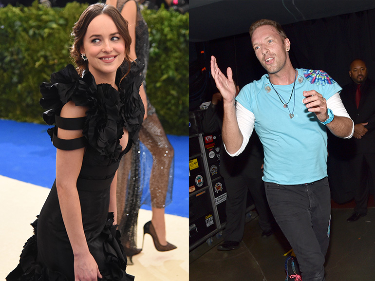 dakota johnson chris martin collage