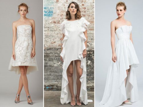 Abiti da sposa corti 2018: in pizzo, anni 50 e gli altri nuovi modelli