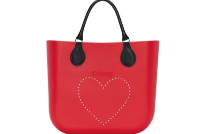 11. O Bag rossa cuore rivettato