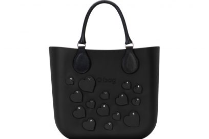 7. O bag mini cuori nera