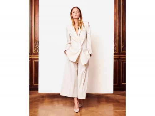 tailleur bianco sposa