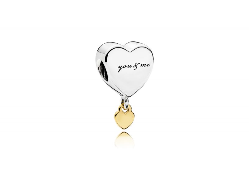 Charm pendente Due Cuori