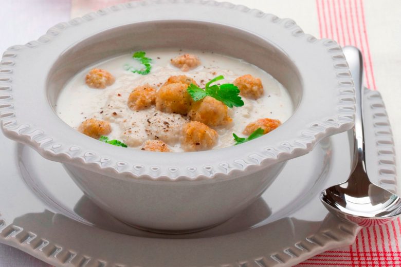 Crema di cardi con polpettine