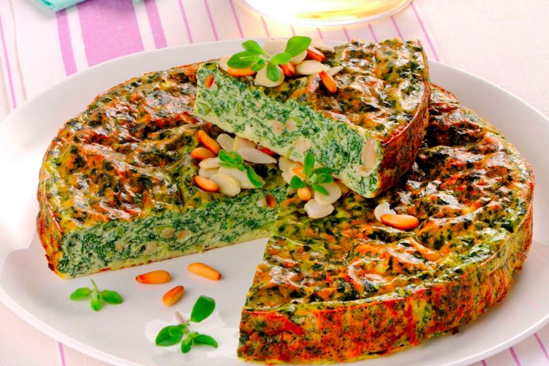 Frittata al forno con le bietole