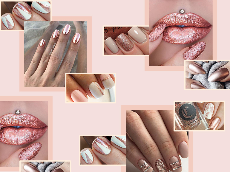 Unghie oro rosa: le manicure rose gold più belle a cui ispirarsi