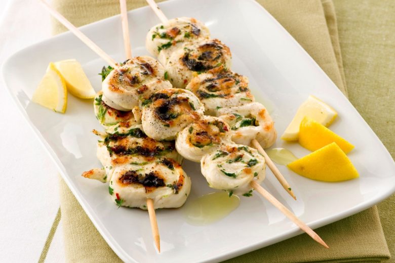 Spiedini di pollo allo zenzero